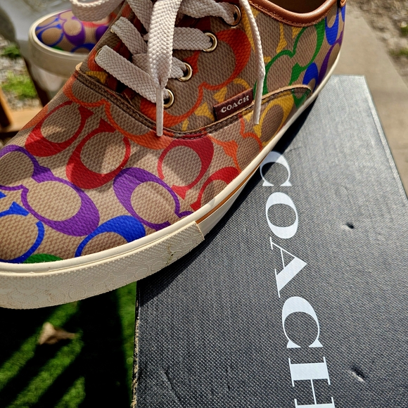Coach Multicolor Patterned Flats - Picture 4 of 5